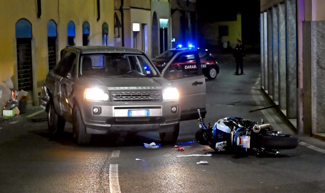 La scena del delitto in via Porro a Induno Olona