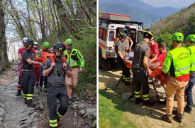 Scivola e si fa male in montagna: turista tedesco soccorso