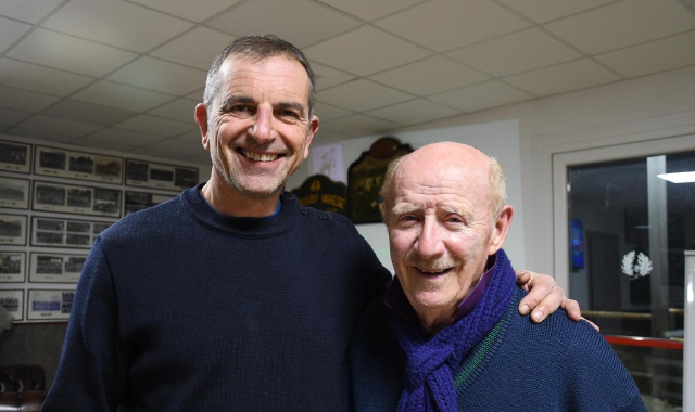 Gianfranco Ermolli nel 2022 col presidente onorario Angelo Bonalumi