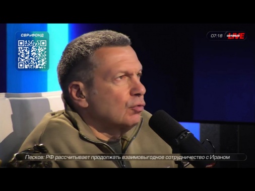 Solovyov non si scusa, 'Meloni sostiene i nazisti di Kiev'