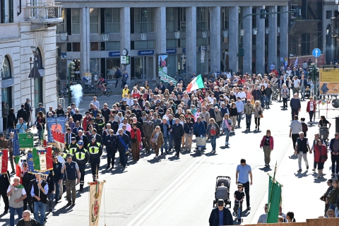 Varese, il corteo della Liberazione