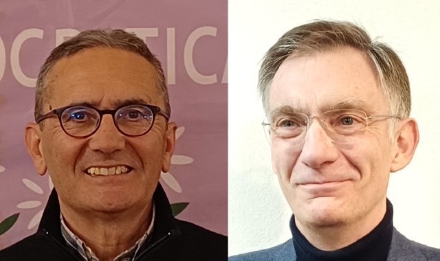 I due candidati. Da sinistra Sergio Berra e Riccardo Crespi