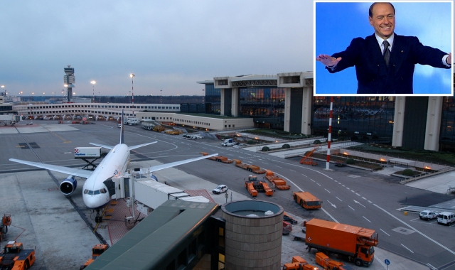 Malpensa: «Segnaletica col nome di Berlusconi»