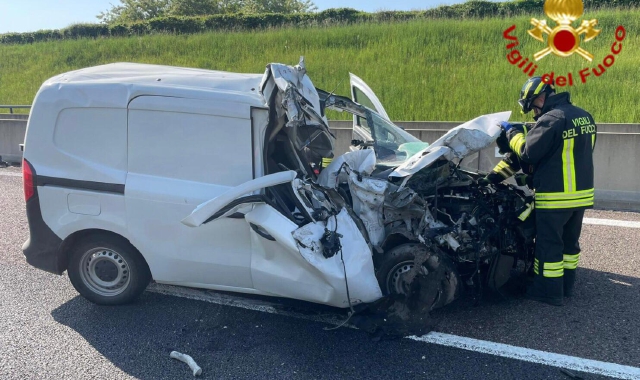 Pedemontana: la carambola del furgone