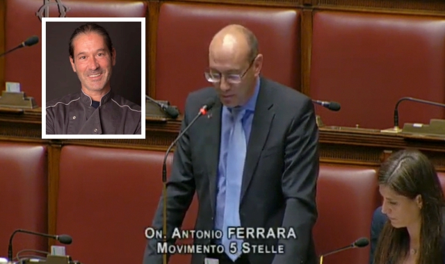 L’intervento di Antonio Ferrara alla Camera e nel riquadro Roberto Galparoli