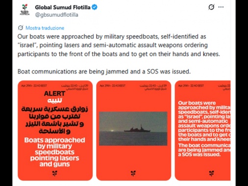 Operazione militare contro la Flottilla, Farnesina chiede informazioni a Israele