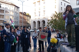 Presidio pro Flotilla: «Boicottiamo Israele»