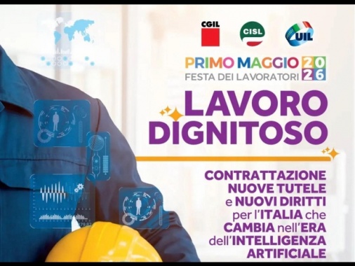 Primo maggio, Cgil Cisl Uil in piazza a Marghera per 'il lavoro dignitoso'