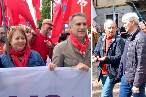 Primo maggio affollato a Varese “per un lavoro dignitoso”