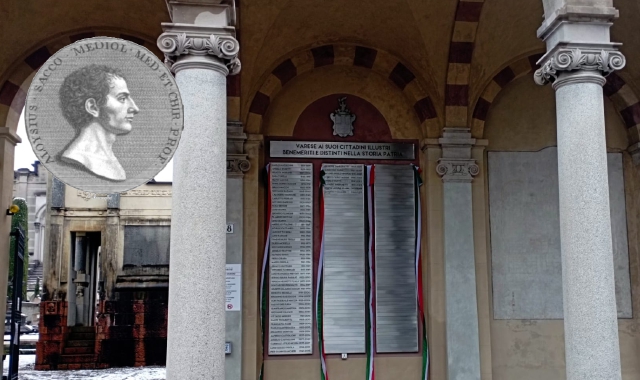 Il Famedio varesino e l’effige del medico Luigi Sacco
