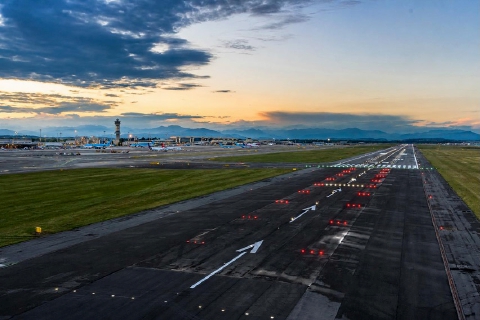 Asfalto riciclato e luci Led: riaperta la pista 35L di Malpensa