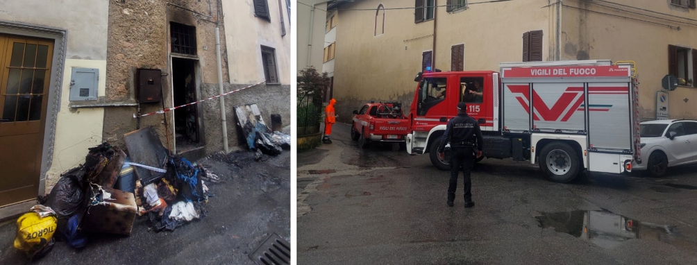 Casa divorata dalle fiamme, donna soccorsa ad Arcisate