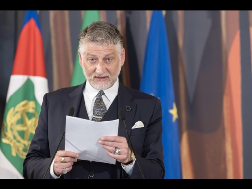 Il ministro della Cultura Giuli un'ora a palazzo Chigi