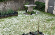 Grandine e pioggia sul Verbano