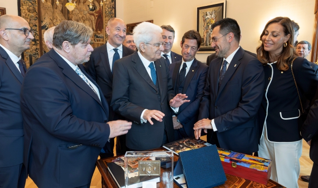 La delegazione al Quirinale col presidente Mattarella