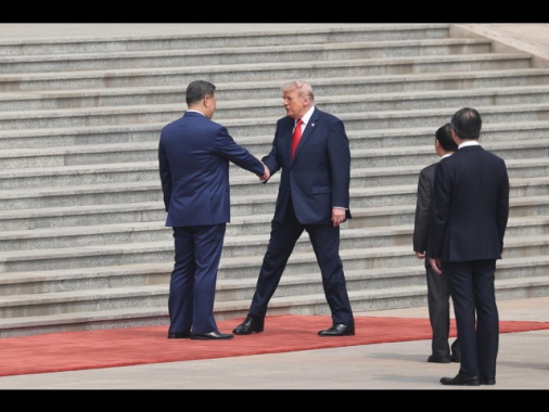 Trump arriva a Zhongnanhai per l'ultima giornata di incontri con Xi