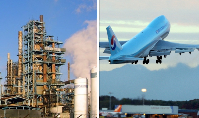 La raffineria del Gruppo Ip, da dove arriva una parte del jet fuel che confluisce nei megaserbatoi dislocati a Malpensa, si trova a Trecate