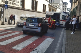 Investite sulle strisce: due 70enni all’ospedale