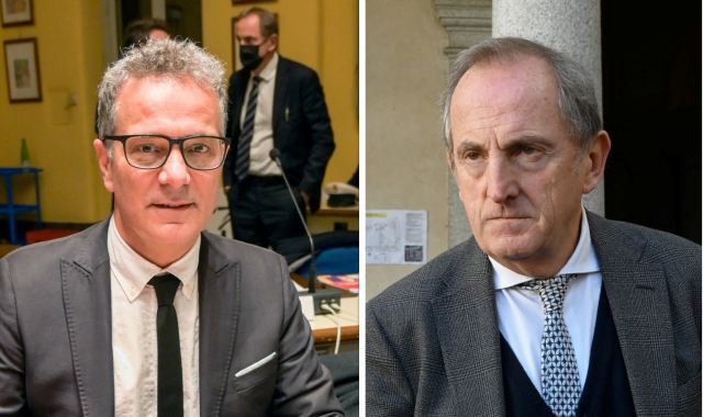 Il leghista Alessandro Albani e il sindaco Emanuele Antonelli