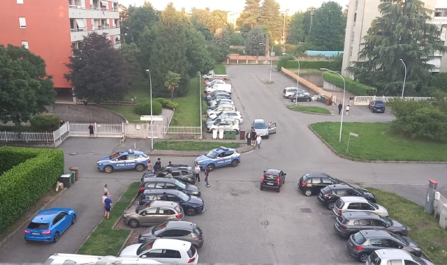 L’intervento delle Volanti a Gallarate