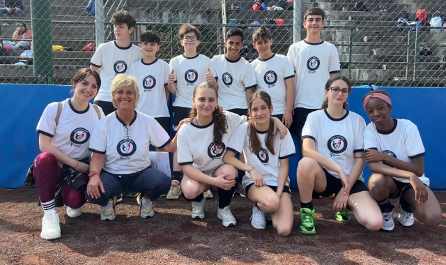Carlo Carminati sul podio ai campionati regionali di Baseball5