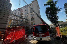 Infortunio sul lavoro nel cantiere dell’ospedale
