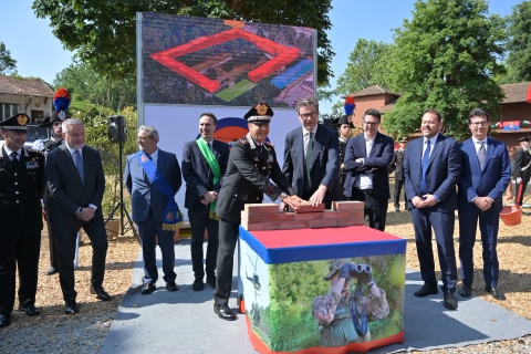 Cacciatori delle Alpi, prima pietra a Cascina Malpensa