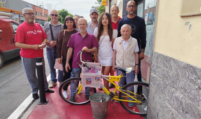 La protesta in viale Belforte 