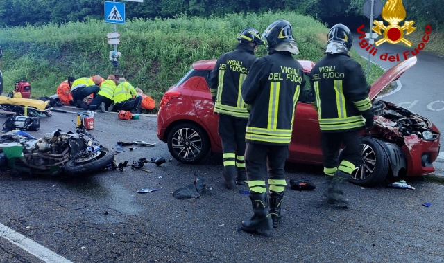 Il carroattrezzi ha portato via i veicoli incidentati