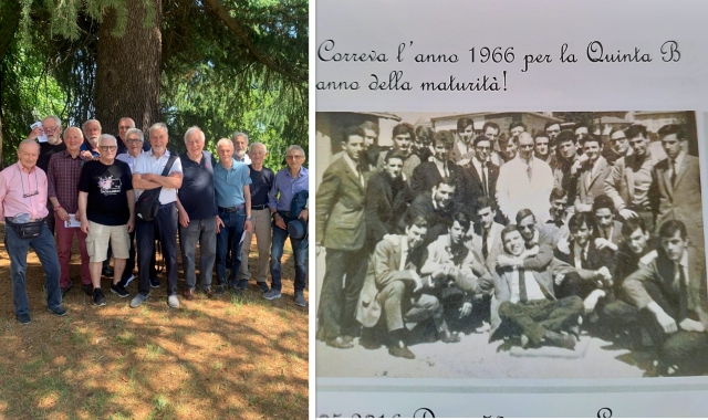 Di nuovo insieme 60 anni dopo la maturità: riecco i “ragazzi” della Quinta B