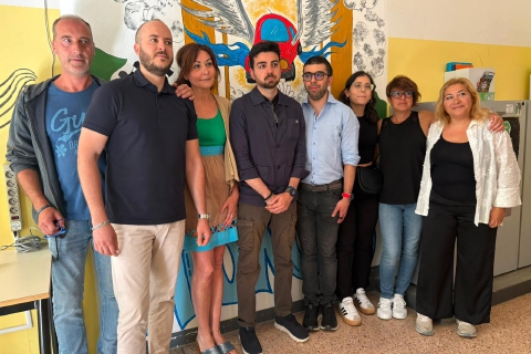 All'Einaudi un murales per Giorgio