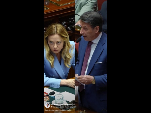 Lite social Meloni-Conte, il leader M5s la sfida a confronto