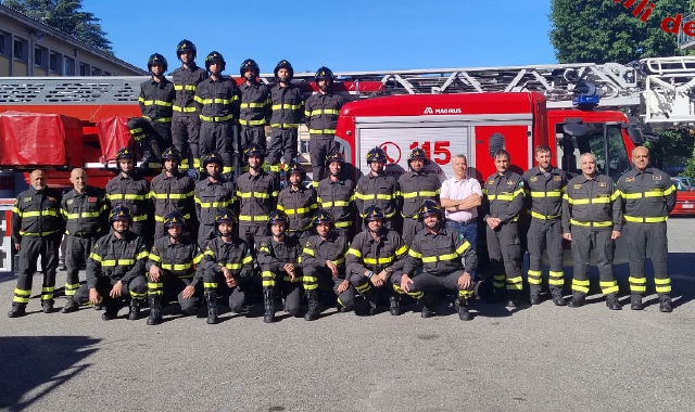 Vigili del fuoco volontari, rinforzi a Tradate e Laveno