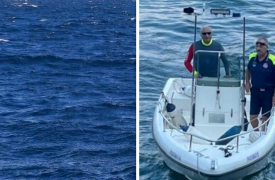 Rischia di annegare nel lago, lo salvano in tempo