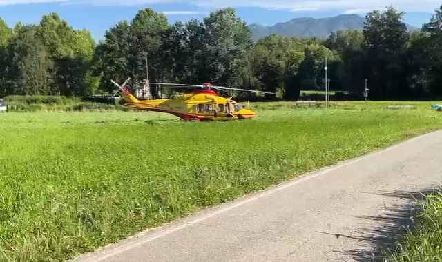 È intervenuto l’elisoccorso