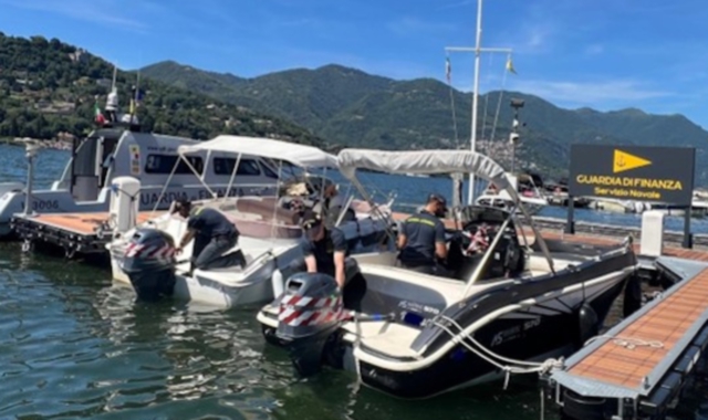I controlli della GdF sui motoscafi dati a noleggio ai turisti