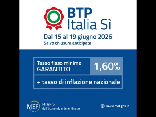 Btp Italia Sì raccoglie 457 milioni nella prima ora. Iari 3,17 miliardi