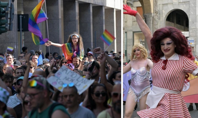 Oggi il Varese Pride, più di mille i partecipanti (foto Stefano Benvegnù)
